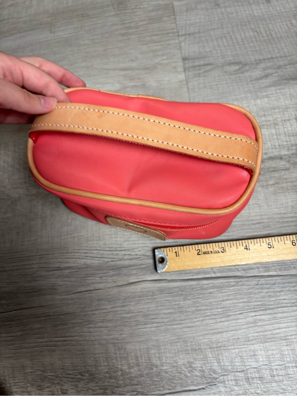 Jon Hart Mini Makeup Bag Coral - Picture 2 of 9
